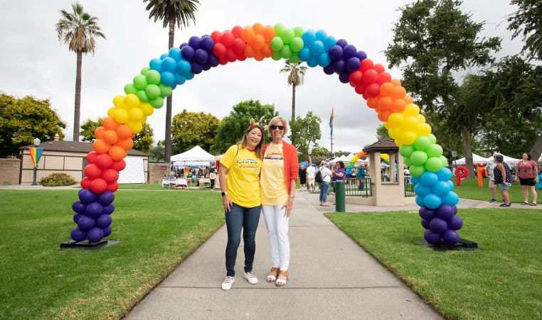 Penny Lopez, Executive Director of Administrative Services, and Janice Hahn, Supervisor for the 4th District of Los Angeles County