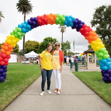 Penny Lopez, Executive Director of Administrative Services, and Janice Hahn, Supervisor for the 4th District of Los Angeles County